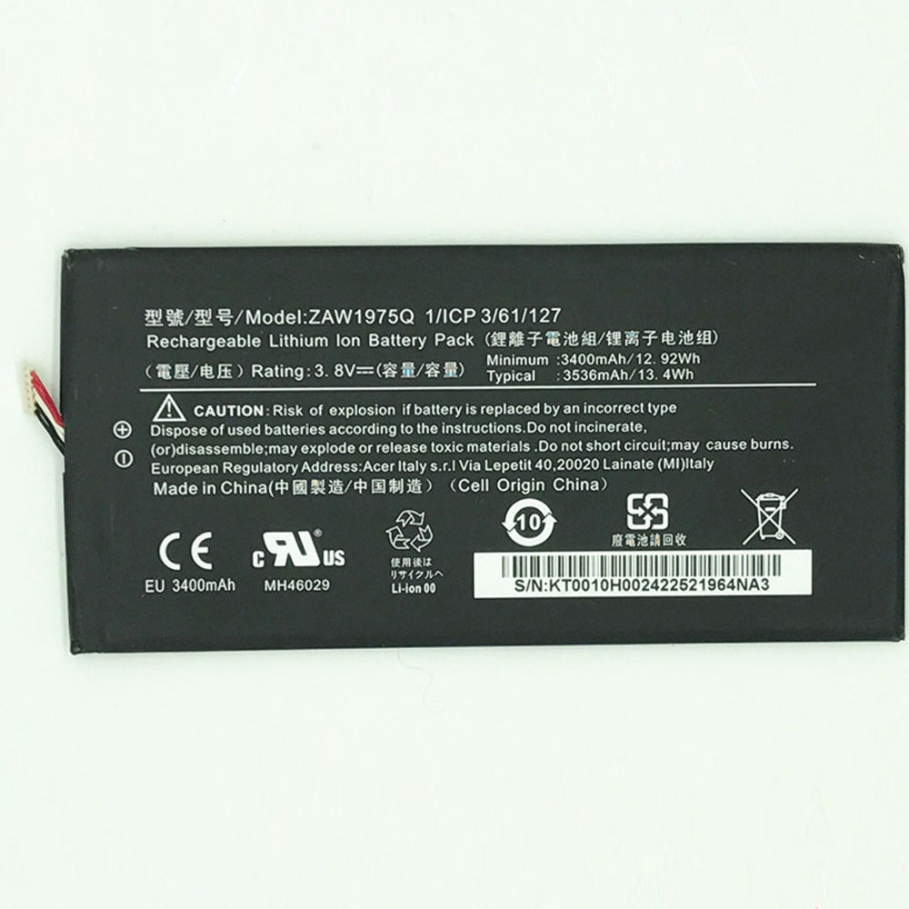 Batería para Acer A1 713 A1 713HD Iconia Tab7 LZ